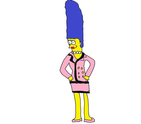 marge chanel suot|marge simpson suit.